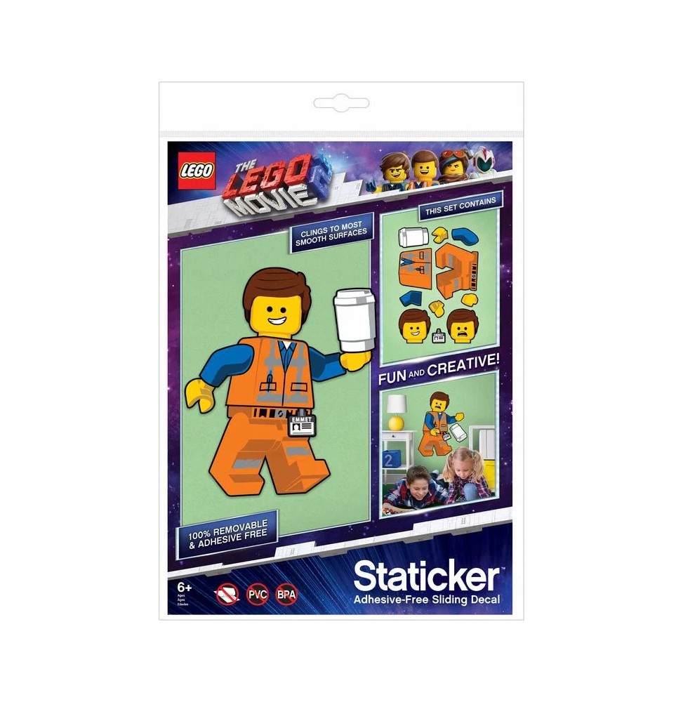 Lego Movie Staticker Emmet Puzzle Mobil