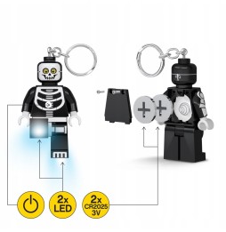 LEGO brelok LED kościotrup szkielet LGL-KE137