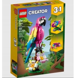 LEGO Creator 3w1 Egzotyczna różowa papuga 31144