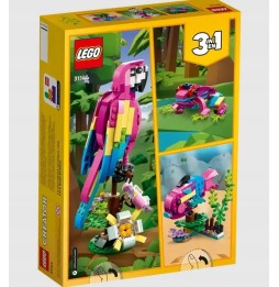 LEGO Creator 3w1 Egzotyczna różowa papuga 31144