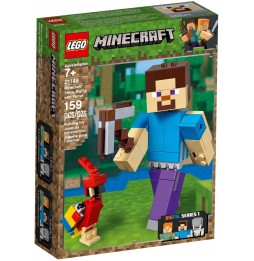 LEGO Minecraft BigFig Steve cu papagal 21148