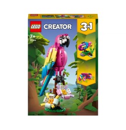 LEGO Creator 3w1 Egzotyczna różowa papuga 31144