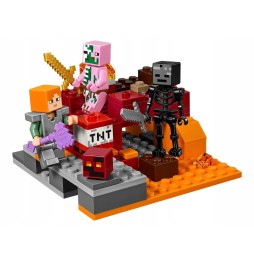 LEGO Minecraft 21139 Battle in the Nether Set