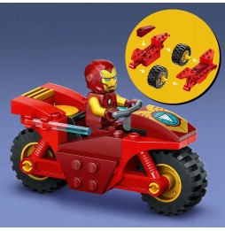 LEGO Marvel 76287 Iron Man cu motocicleta și Hulk