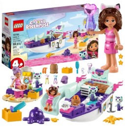 LEGO Gabby's Dollhouse Koci Domek Statek i Spa