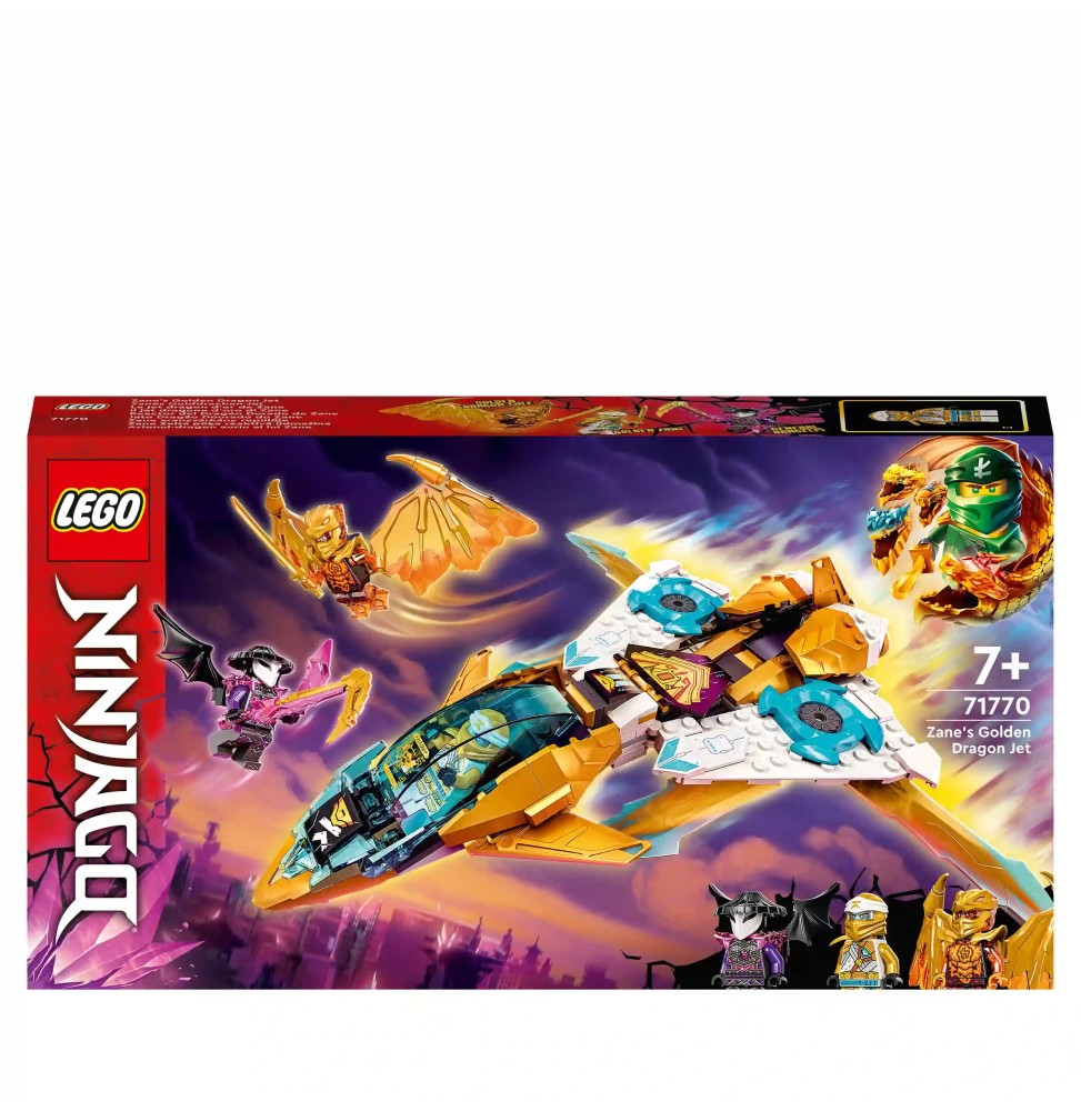 Lego Ninjago Złoty smoczy odrzutowiec Zane 71770