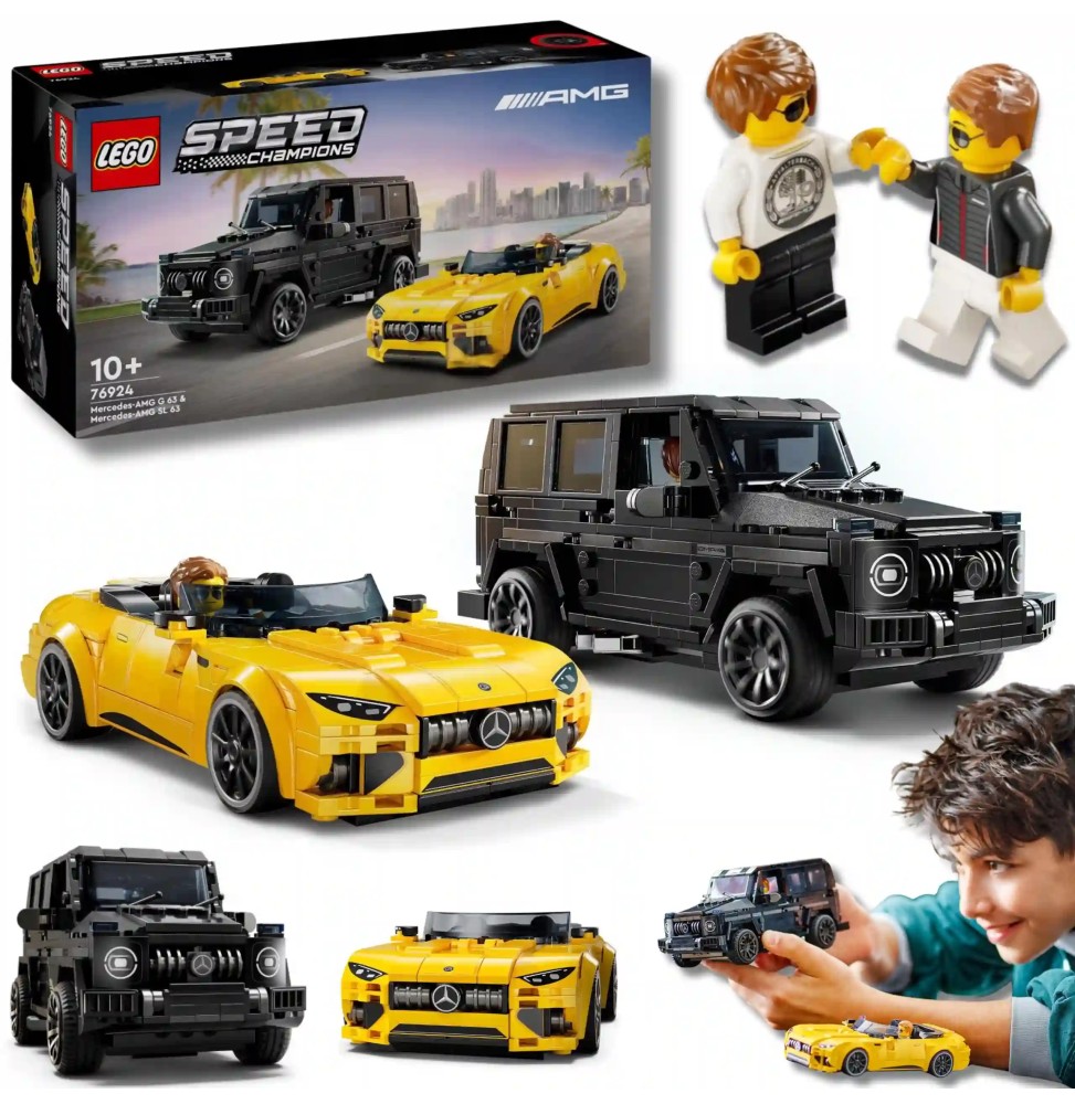 LEGO Speed Champions 76924 Mercedes AMG G 63 și SL 63