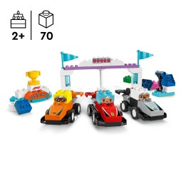 LEGO DUPLO 10445 Bolidy i Kierowcy F1 Zestaw