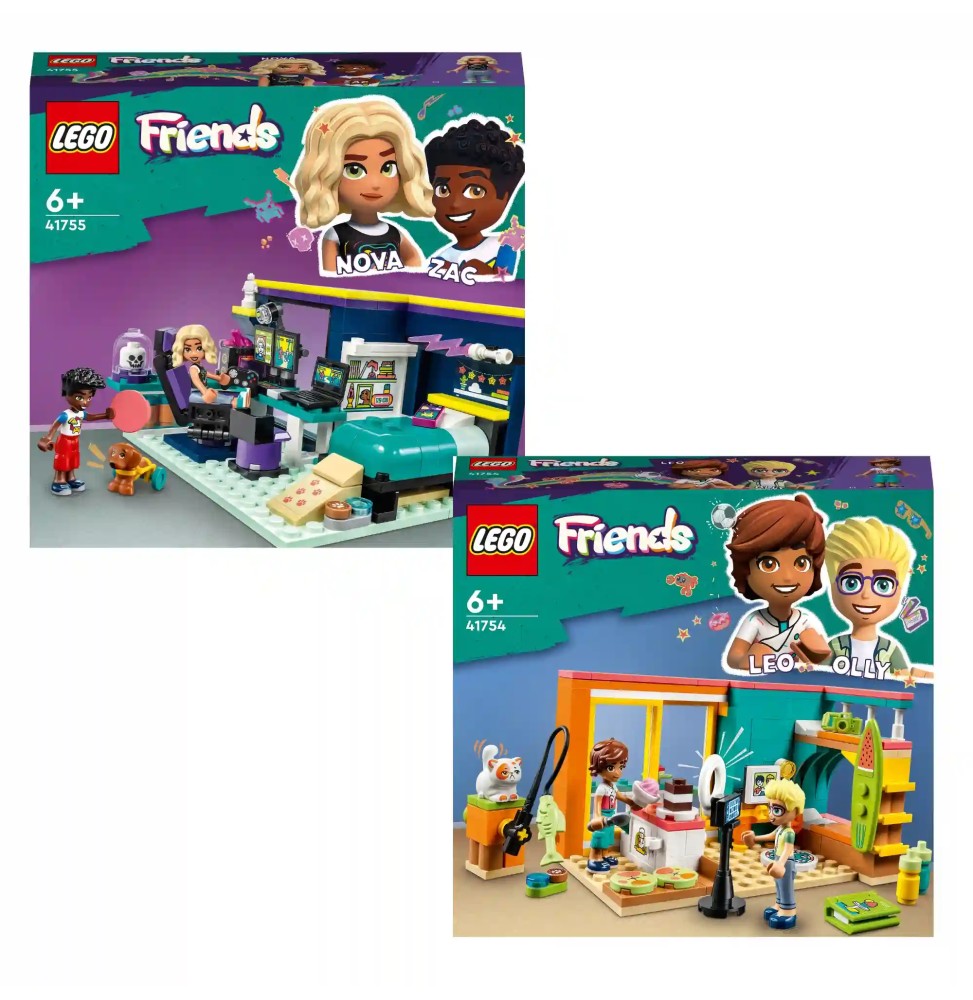 LEGO Friends Nova and Leo Room Set 41755 41754