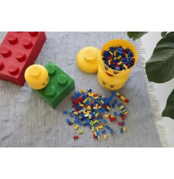 LEGO Girl's Head Storage Container Yellow