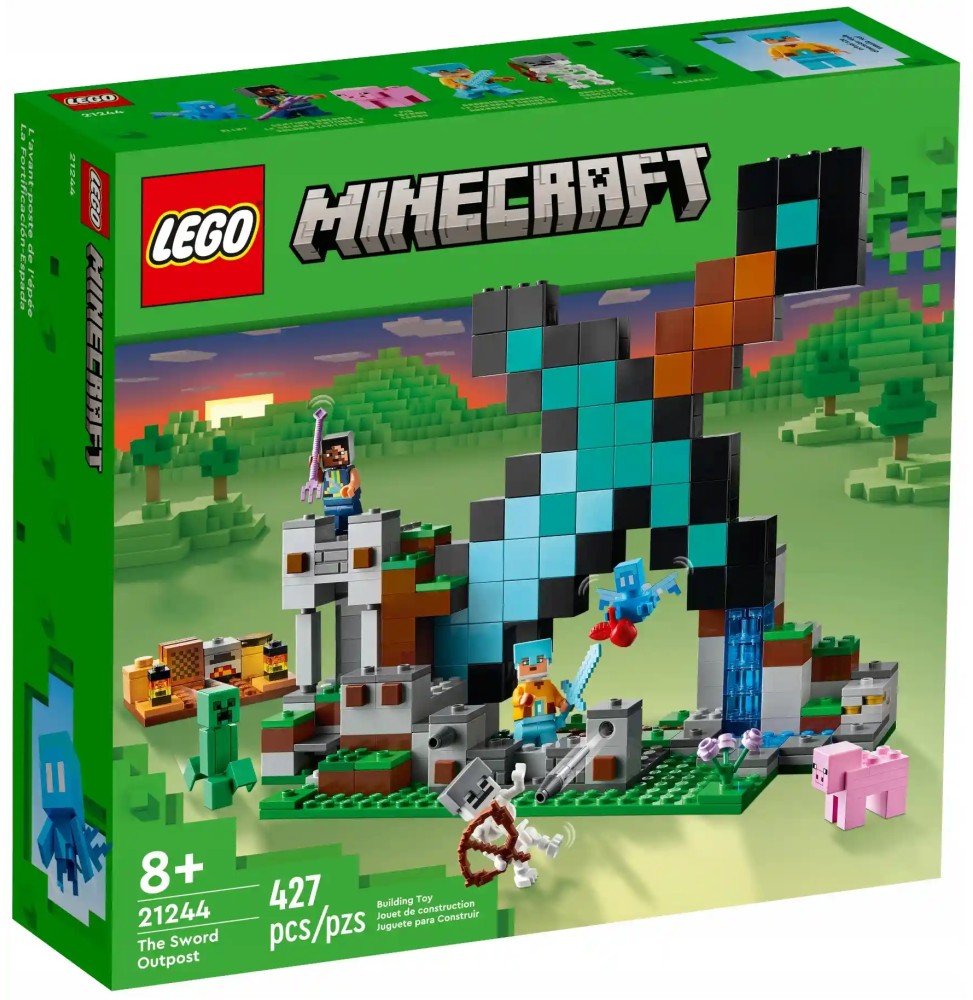 LEGO Minecraft Bastion cu sabia 21244