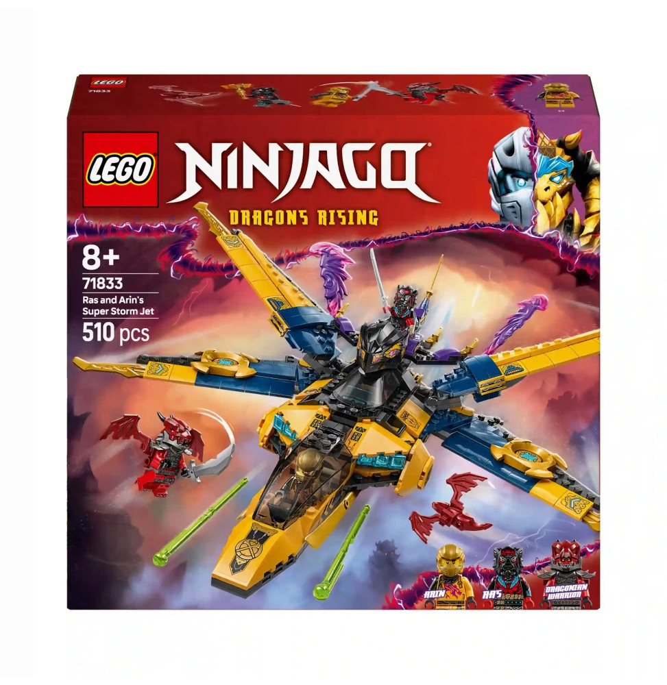 LEGO Ninjago Ras i burzowy superodrzutowiec 71833