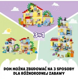 LEGO DUPLO Dom rodzinny 3 w 1 218 elementów