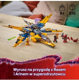 LEGO Ninjago Ras i burzowy superodrzutowiec 71833