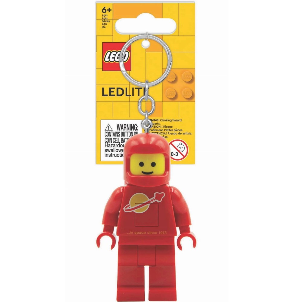 Breloc LED Astronaut LEGO Space Classic Roșu