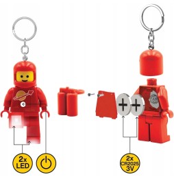 Breloczek LED Astronauta LEGO Space Classic Red