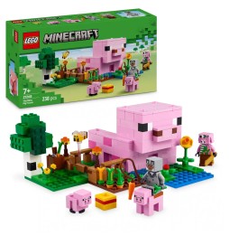 LEGO Minecraft Dom prosiaczka i Wiśniowy ogród