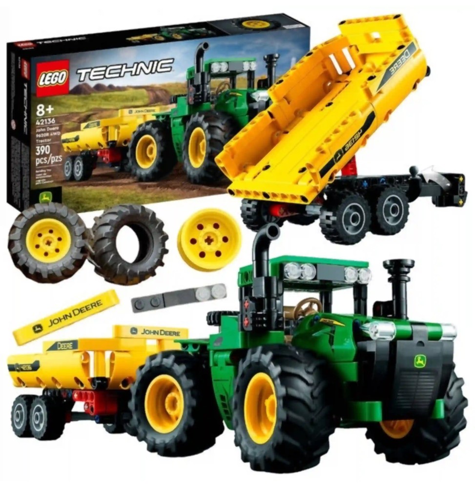 LEGO Technic Traktor John Deere z Przyczepą