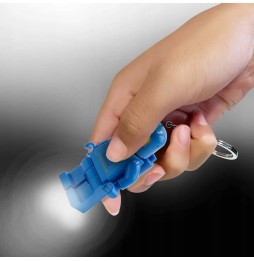 LEGO Keychain with Flashlight Blue Astronaut