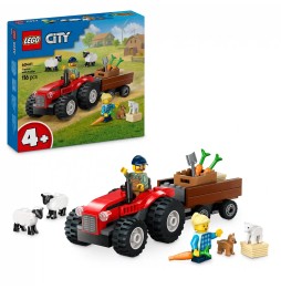 LEGO City 60461 Czerwony traktor z przyczepą