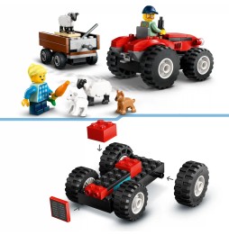 LEGO City 60461 Tractor Roșu cu Remorcă