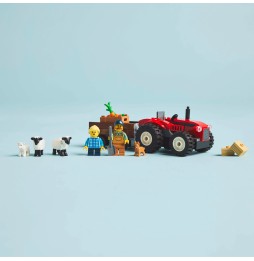 LEGO City 60461 Tractor Roșu cu Remorcă