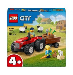 LEGO City 60461 Czerwony traktor z przyczepą