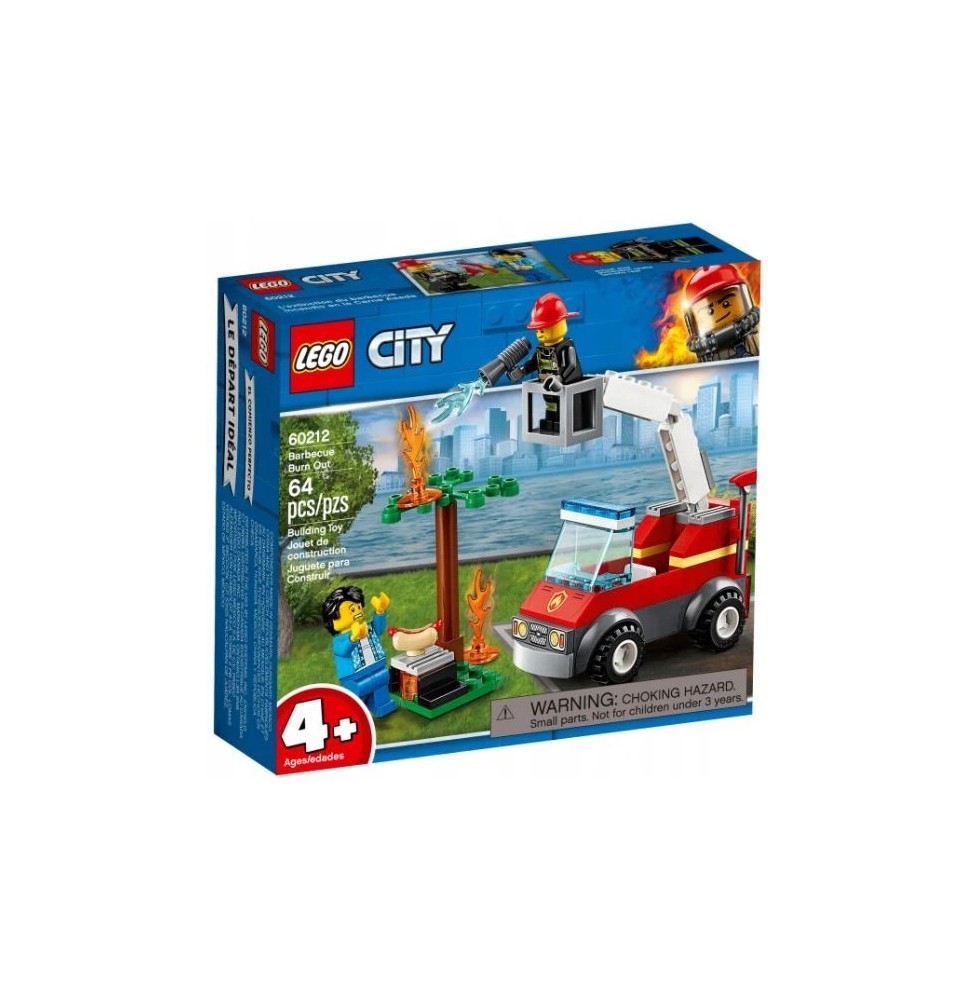 LEGO City 60212 grătar în flăcări camion de pompieri