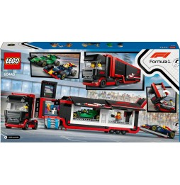 LEGO City 60445 Camion F1 cu vehicule și cană