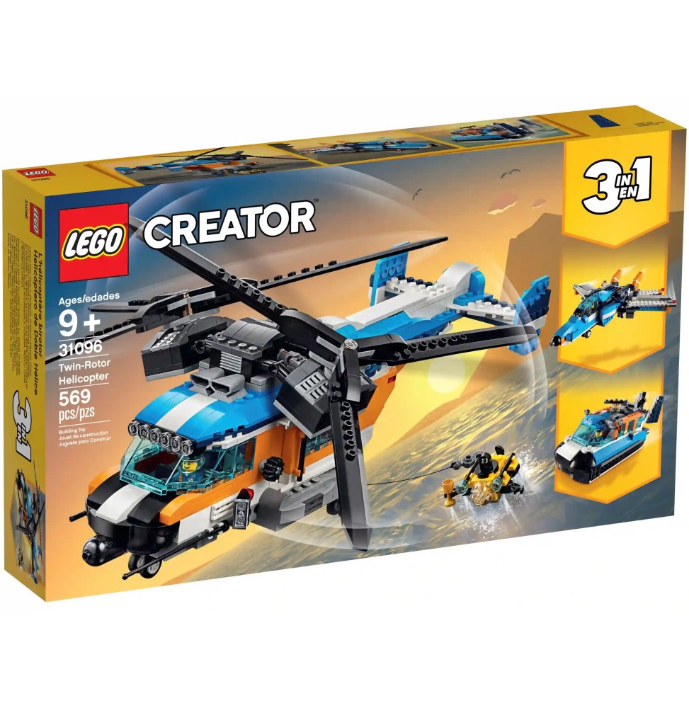 Lego Creator Helicopter Dual Rotor 31096