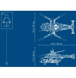 Lego Creator Helicopter Dual Rotor 31096