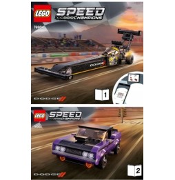 Lego Mopar Dodge SRT Dragster and Challenger 76904