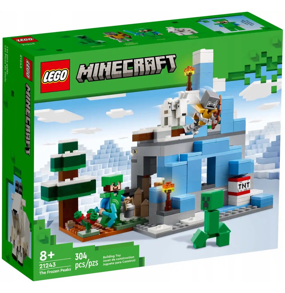 LEGO Minecraft Snowy Peaks 21243 Set