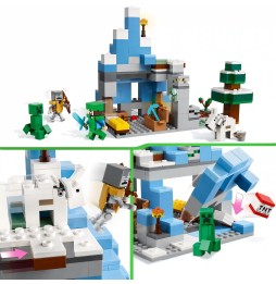 LEGO Minecraft Snowy Peaks 21243 Set