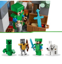 LEGO Minecraft Snowy Peaks 21243 Set