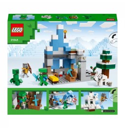 LEGO Minecraft Snowy Peaks 21243 Set