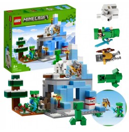 LEGO Minecraft Snowy Peaks 21243 Set