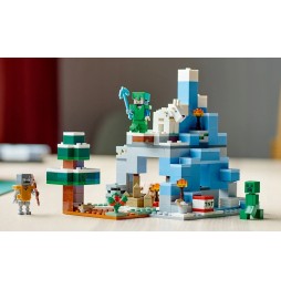 LEGO Minecraft Snowy Peaks 21243 Set