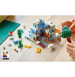 LEGO Minecraft Snowy Peaks 21243 Set