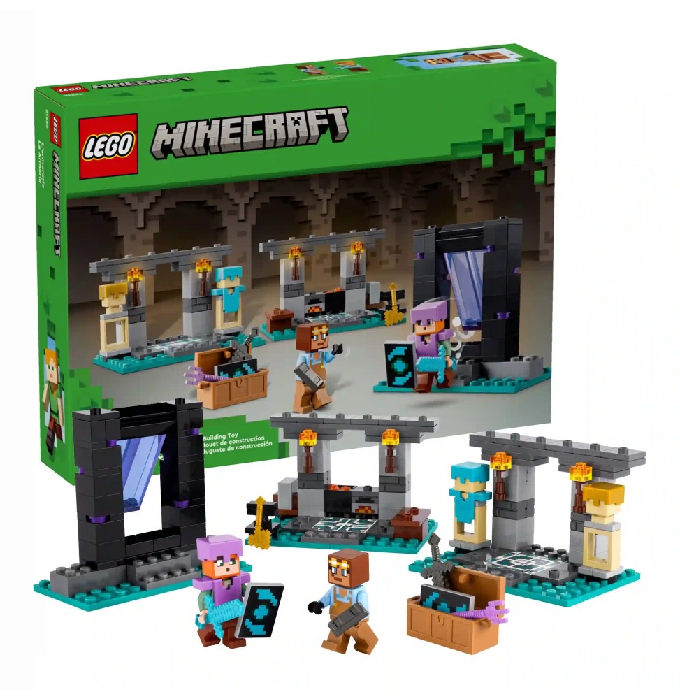 LEGO Minecraft 21252 Atelier - Blocuri și Figurine