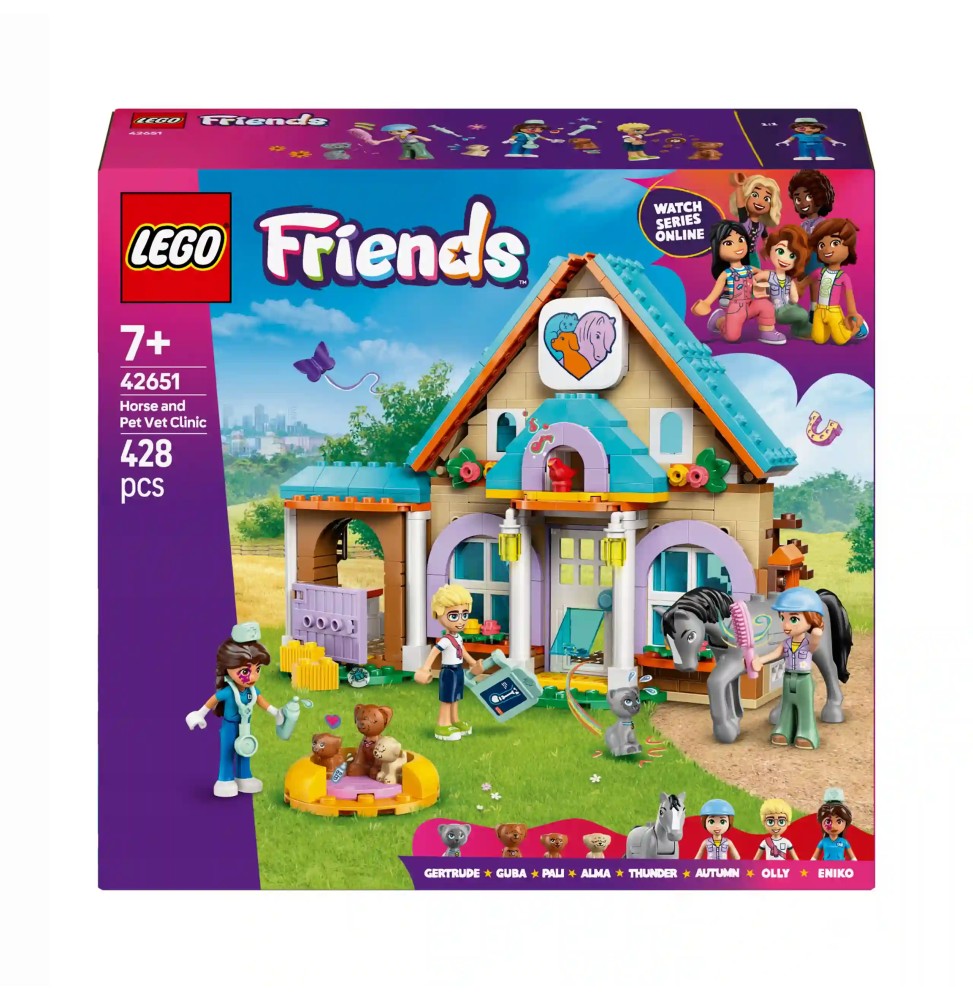 LEGO Friends cal și clinică 42651