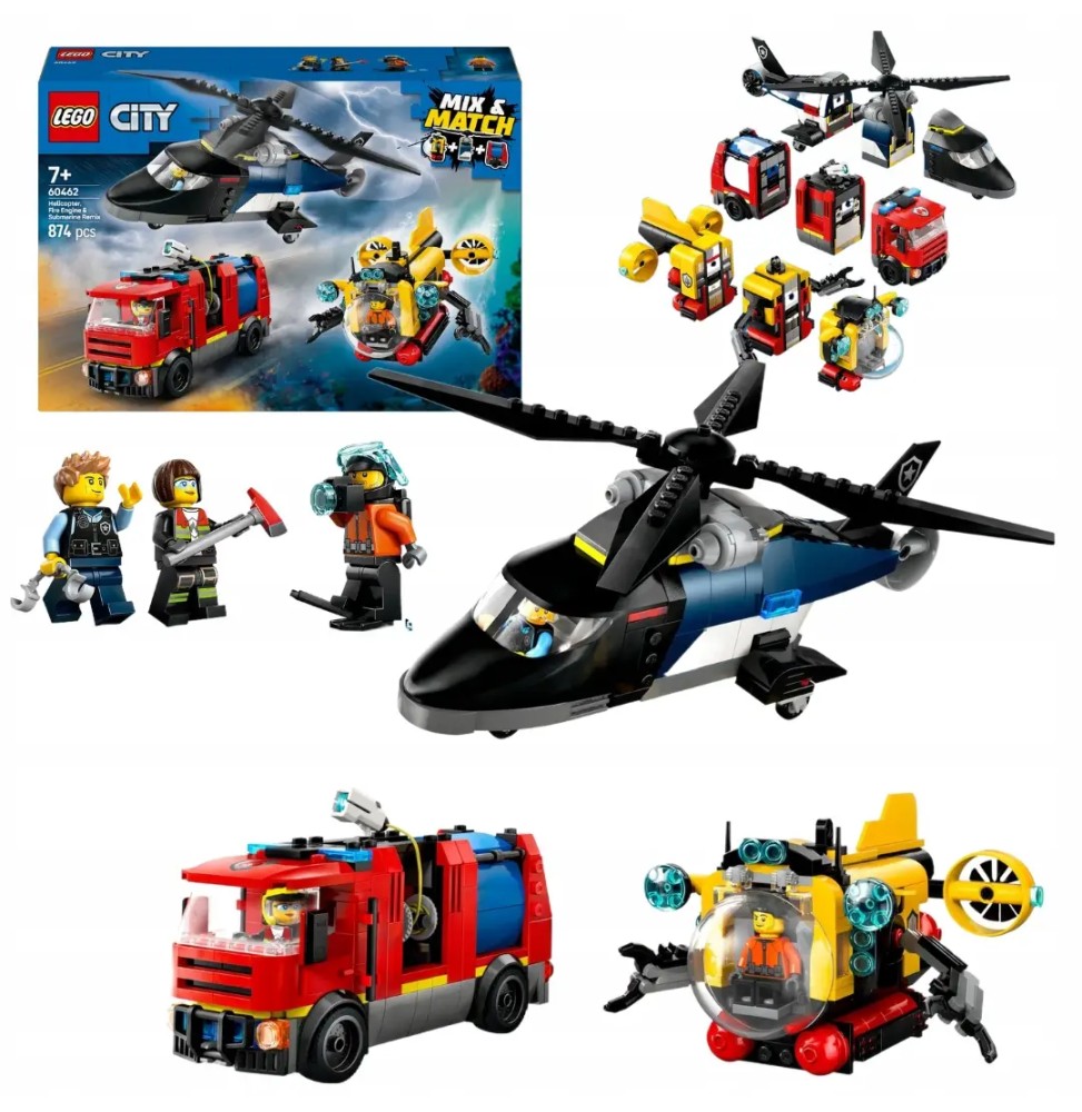 LEGO City 60462 Helikopter Wóz Strażacki