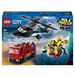 LEGO City 60462 Helikopter Wóz Strażacki