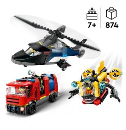 LEGO City 60462 Helikopter Wóz Strażacki