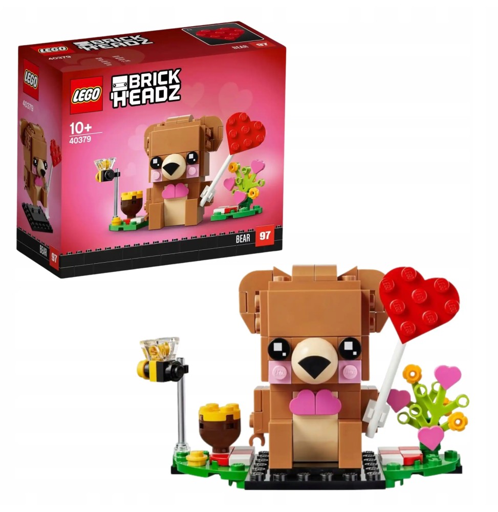 LEGO Ursuleț de Valentine's 40379 BrickHeadz