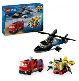 LEGO City 60462 Helikopter Wóz Strażacki