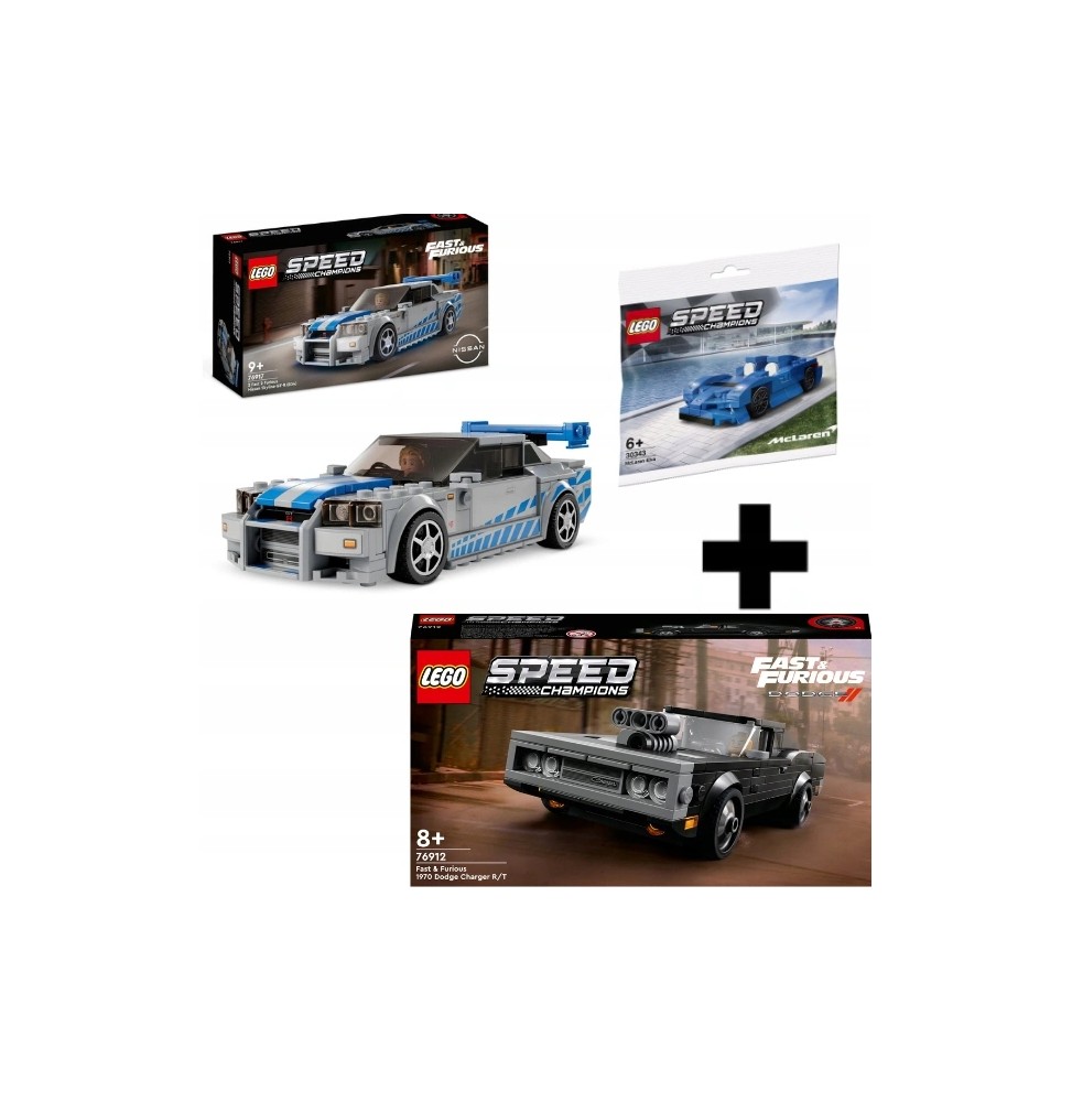 LEGO Speed Nissan Skyline GT-R and Dodge Charger