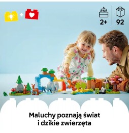 LEGO DUPLO Familiile animalelor sălbatice 3 în 1