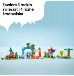 LEGO DUPLO Familiile animalelor sălbatice 3 în 1