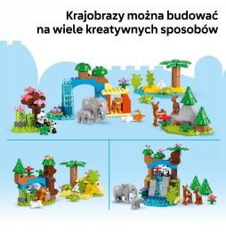 LEGO DUPLO Familiile animalelor sălbatice 3 în 1